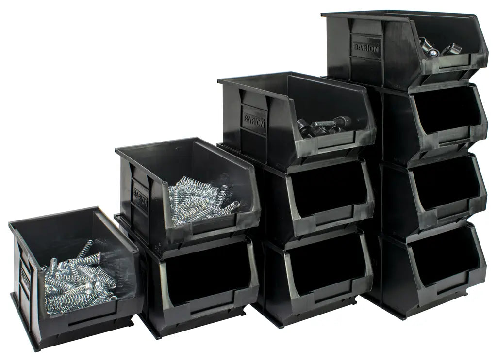 TOPSTORE CONTAINER TC3 BLACK RECYCLED PACK OF 10