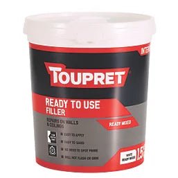Toupret Ready To Use Wall Filler 1.5kg — Crack & Hole Repair - Plaster Link