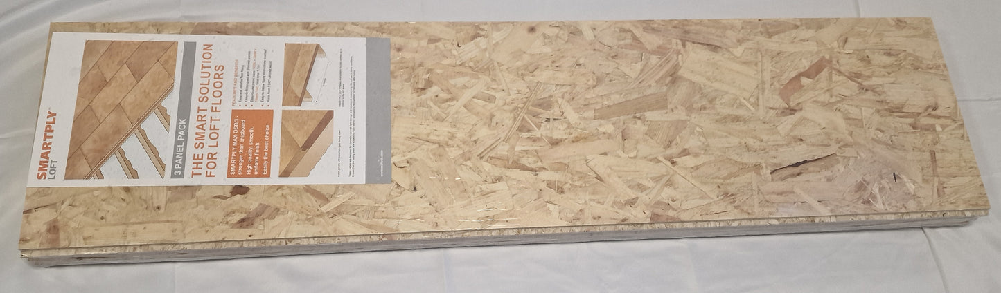 1220 X 300 mm OSB Loft Board  ( Pack of 12 Total 4.32m2)