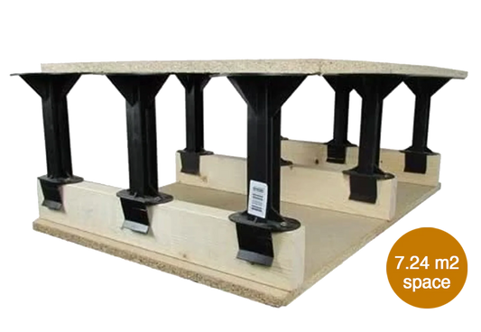 Loft Storage Stilts - Box of 64 (7.24m² Space)