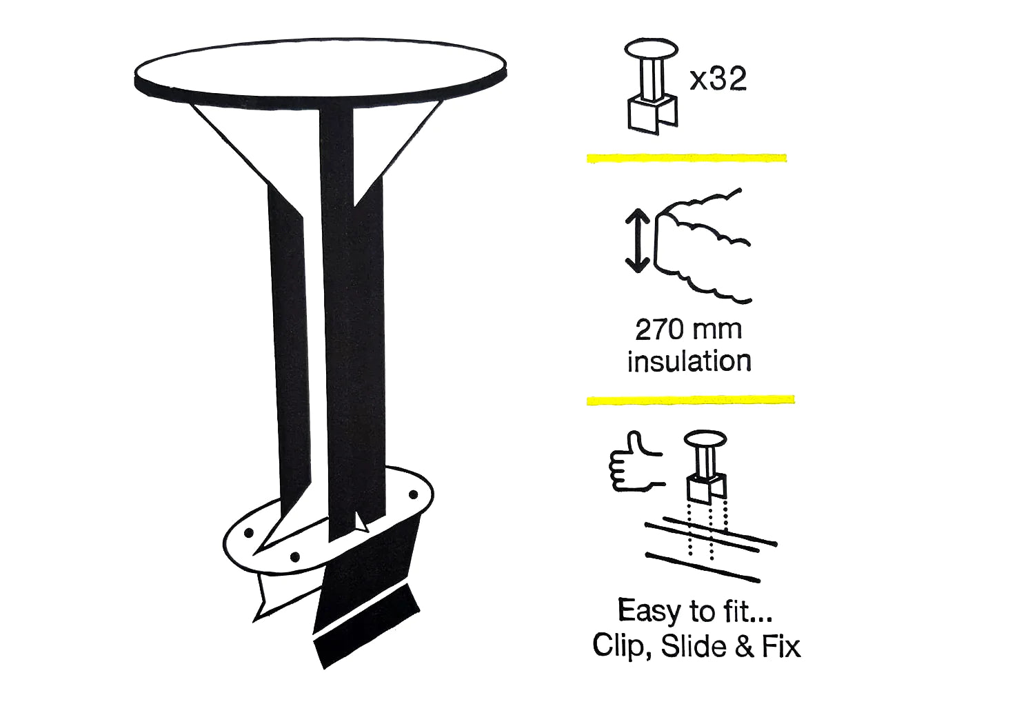 Loft Storage Stilts - Box Of 64 (7.24m² Space) – Plaster Link