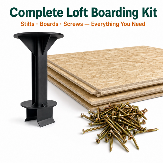 Loft pack (300mm spacing) creates 2.2sqm