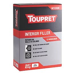 Toupret Interior Wall & Ceiling Filler 2kg — Ready Mixed Crack Repair - Plaster Link