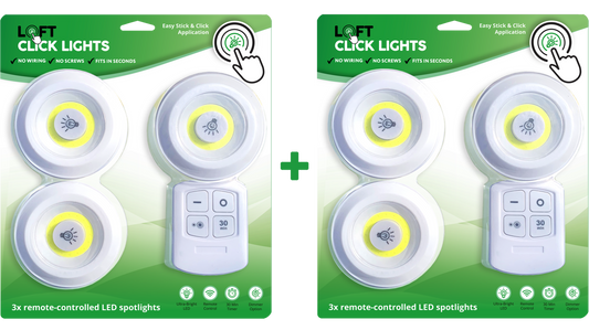 Ultra bright LED Loft Lights - No Wires! No Screws! Fits in Seconds!